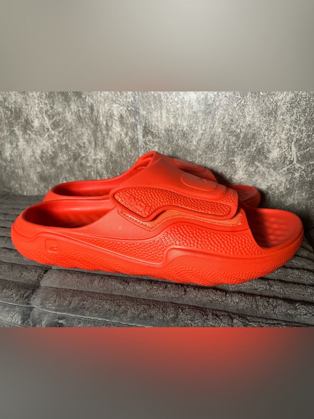 And1 Bright Red Slip-On Slide Sandals Sz 13 new